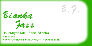 bianka fass business card
